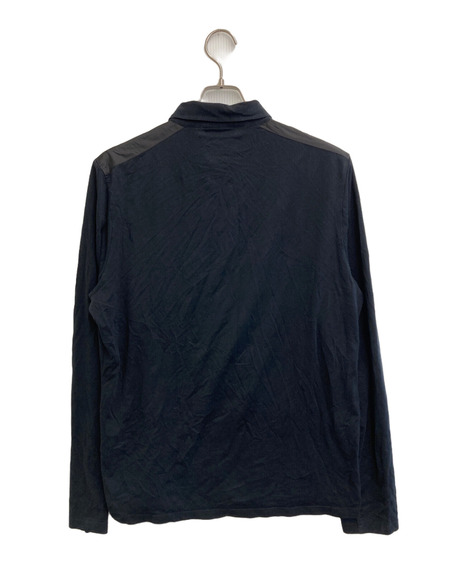 PRADA ブラック 長袖ポロシャツ 中古・古着通販】PRADA (プラダ) ニットポロシャツ ブラック サイズ:36