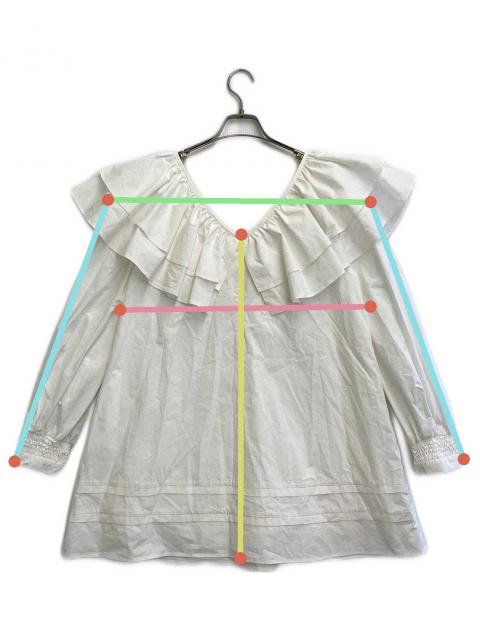 中古・古着通販】Rosarymoon (ロザリームーン) Frill Collar Tunic
