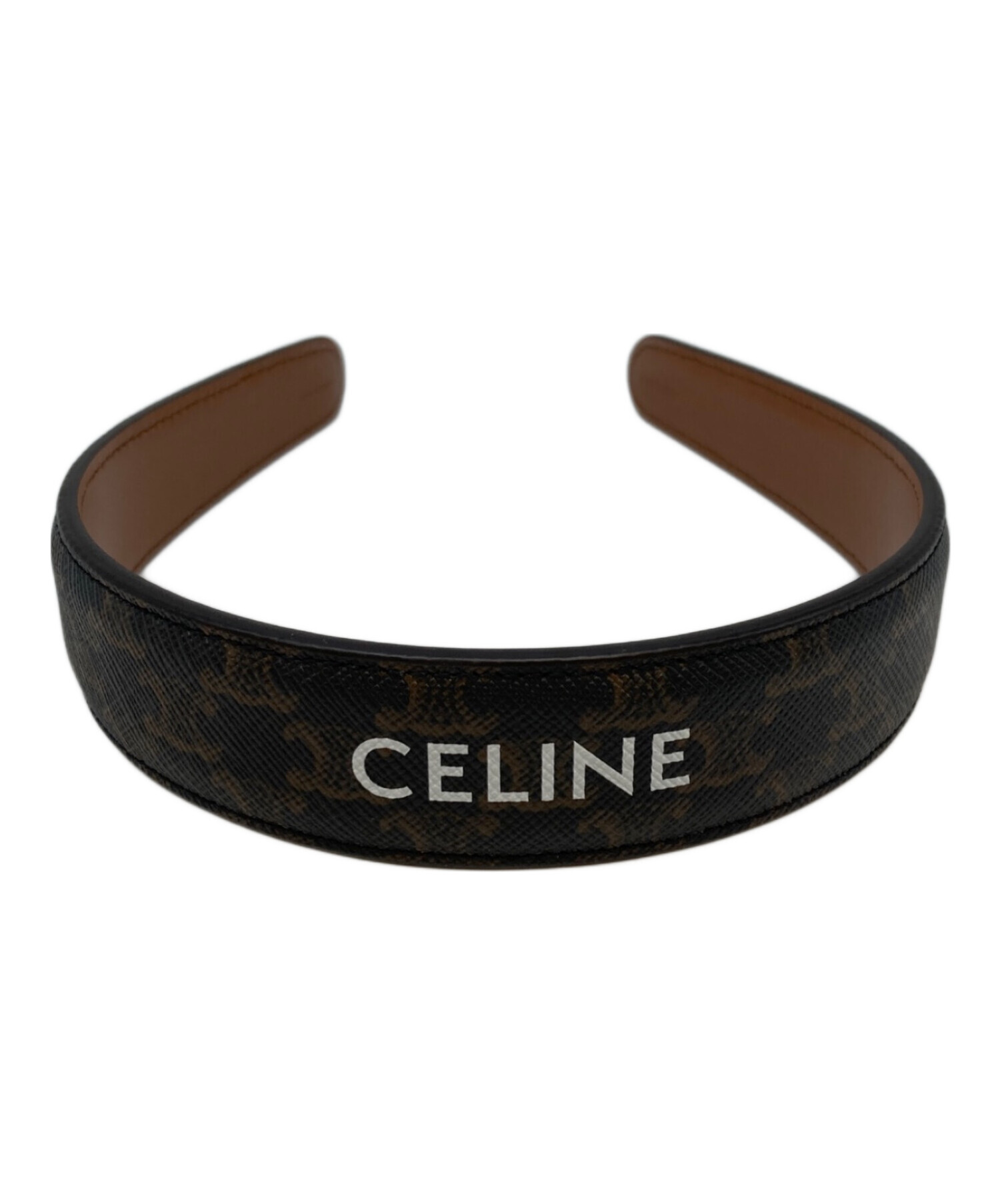 中古・古着通販】CELINE (セリーヌ) トリオンフカチューシャ ブラウン