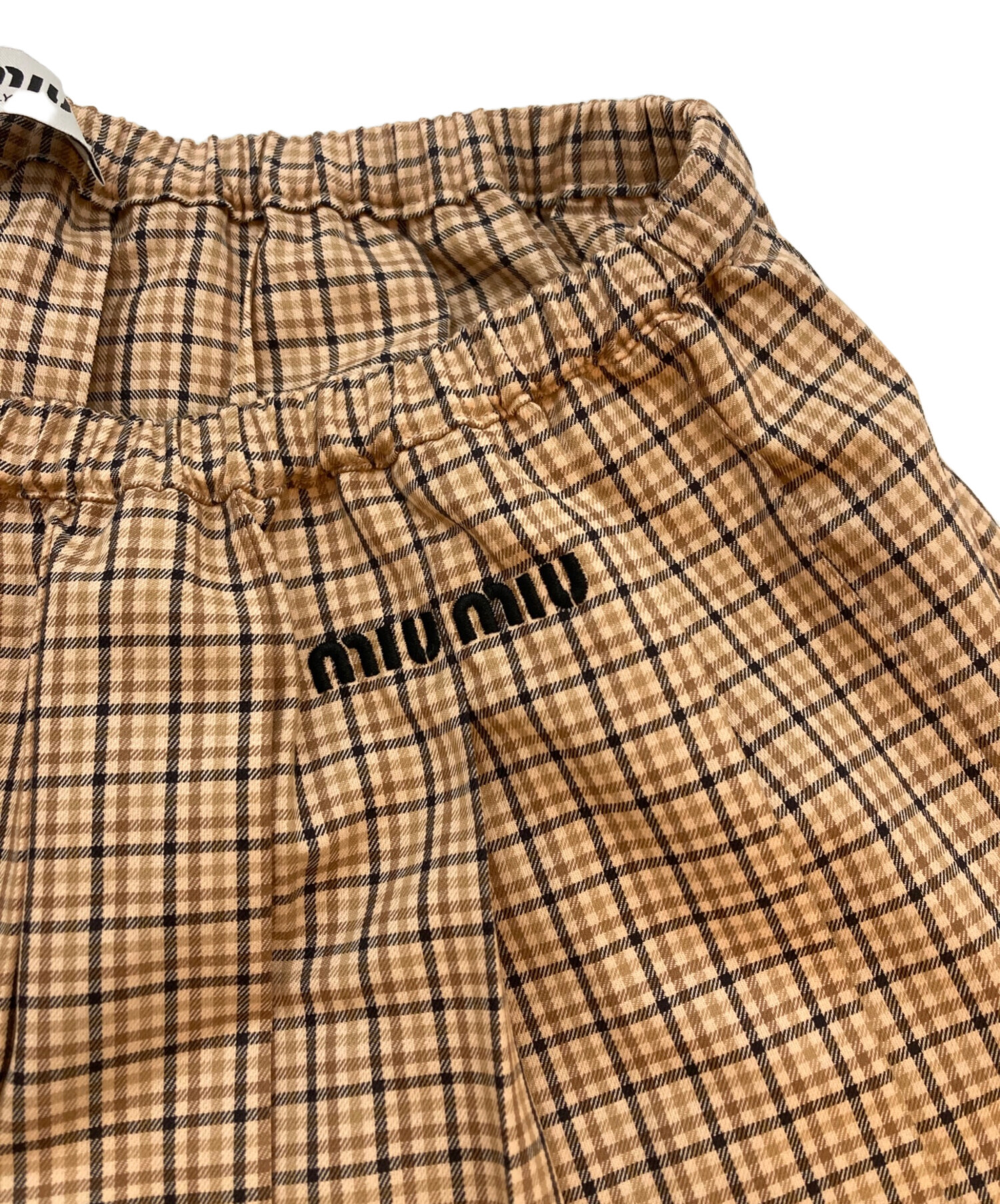 中古・古着通販】MIU MIU (ミュウミュウ) プリーツチェックミニ