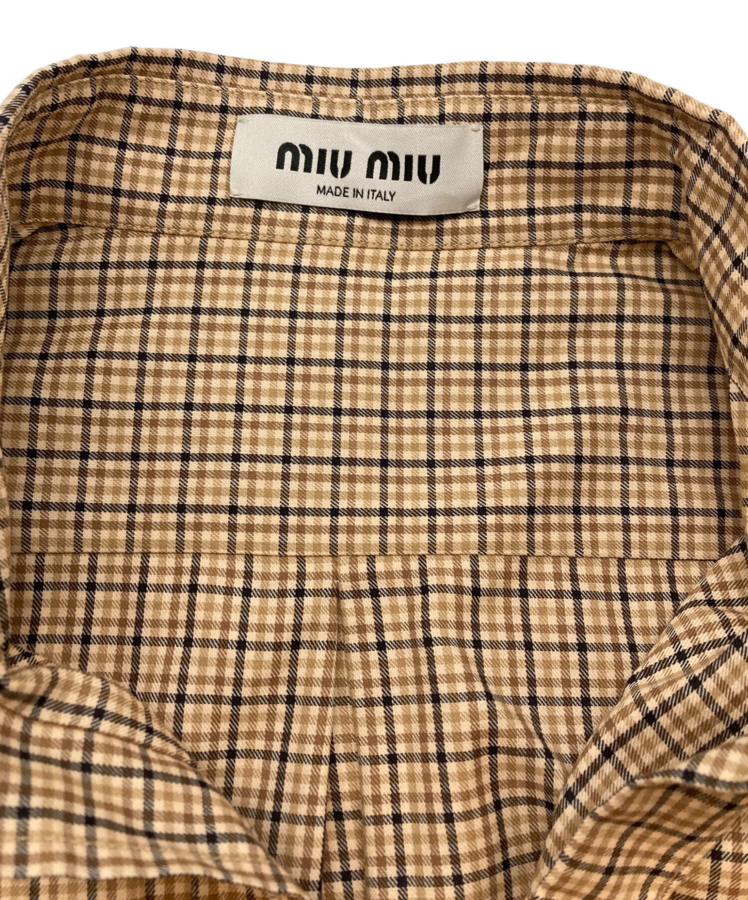 中古・古着通販】MIU MIU (ミュウミュウ) ロゴエンブロイダリー