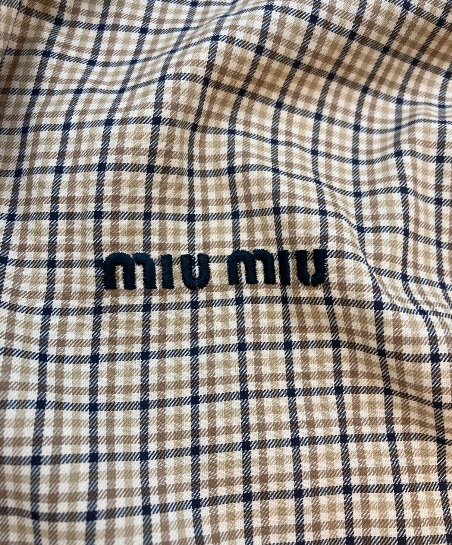 中古・古着通販】MIU MIU (ミュウミュウ) ロゴエンブロイダリー