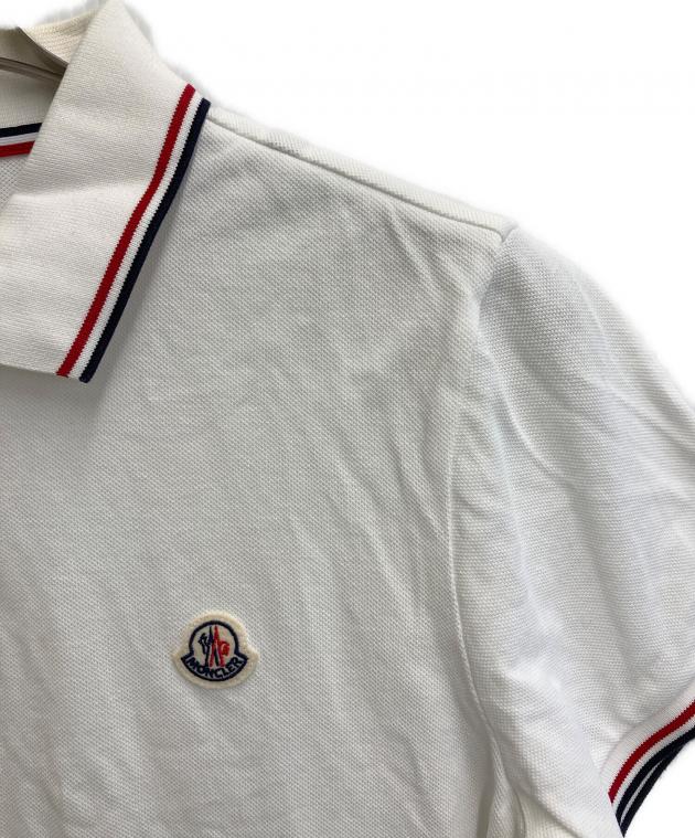 中古・古着通販】MONCLER (モンクレール) ポロシャツ ホワイト サイズ