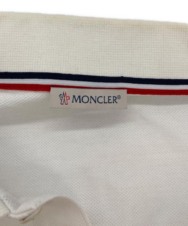 中古・古着通販】MONCLER (モンクレール) ポロシャツ ホワイト サイズ