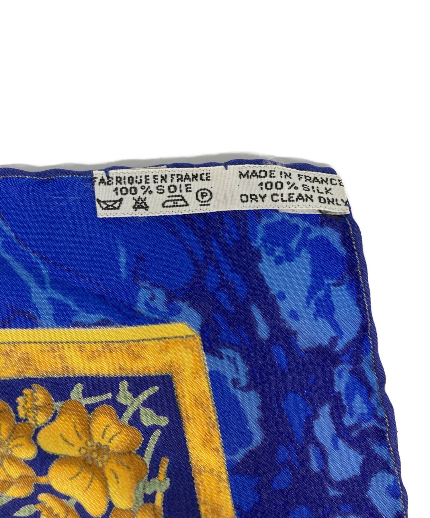 中古・古着通販】HERMES (エルメス) カレ90 CARPE DIEM ブルー