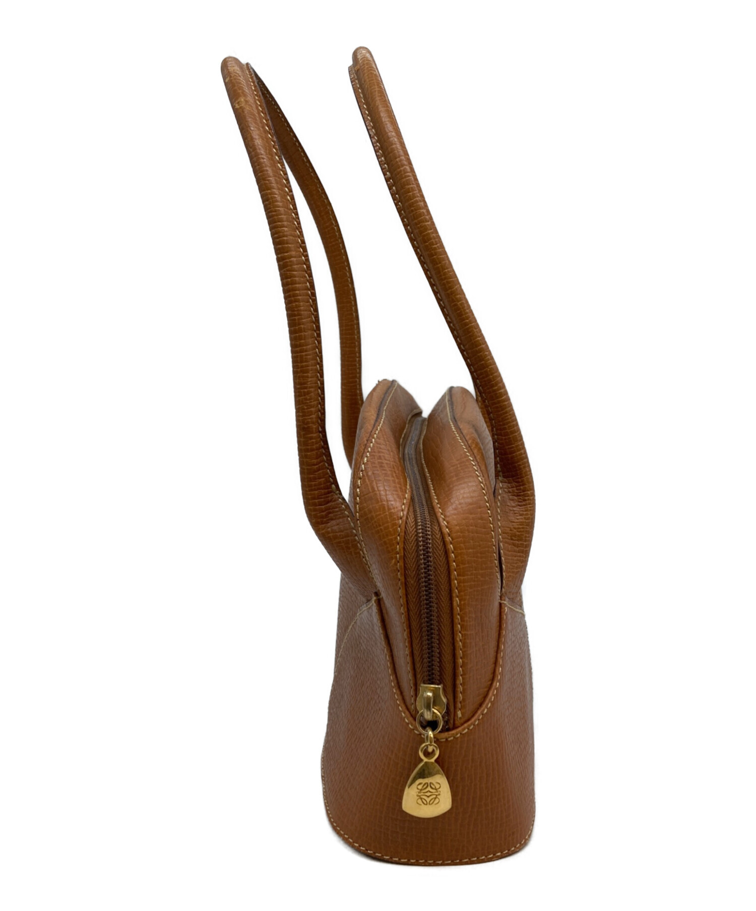未使用✨　LOEWE ポーチ　ハンドバッグ　レザー　ブラウン 中古・古着通販】LOEWE (ロエベ) レザーハンドバッグ ブラウン