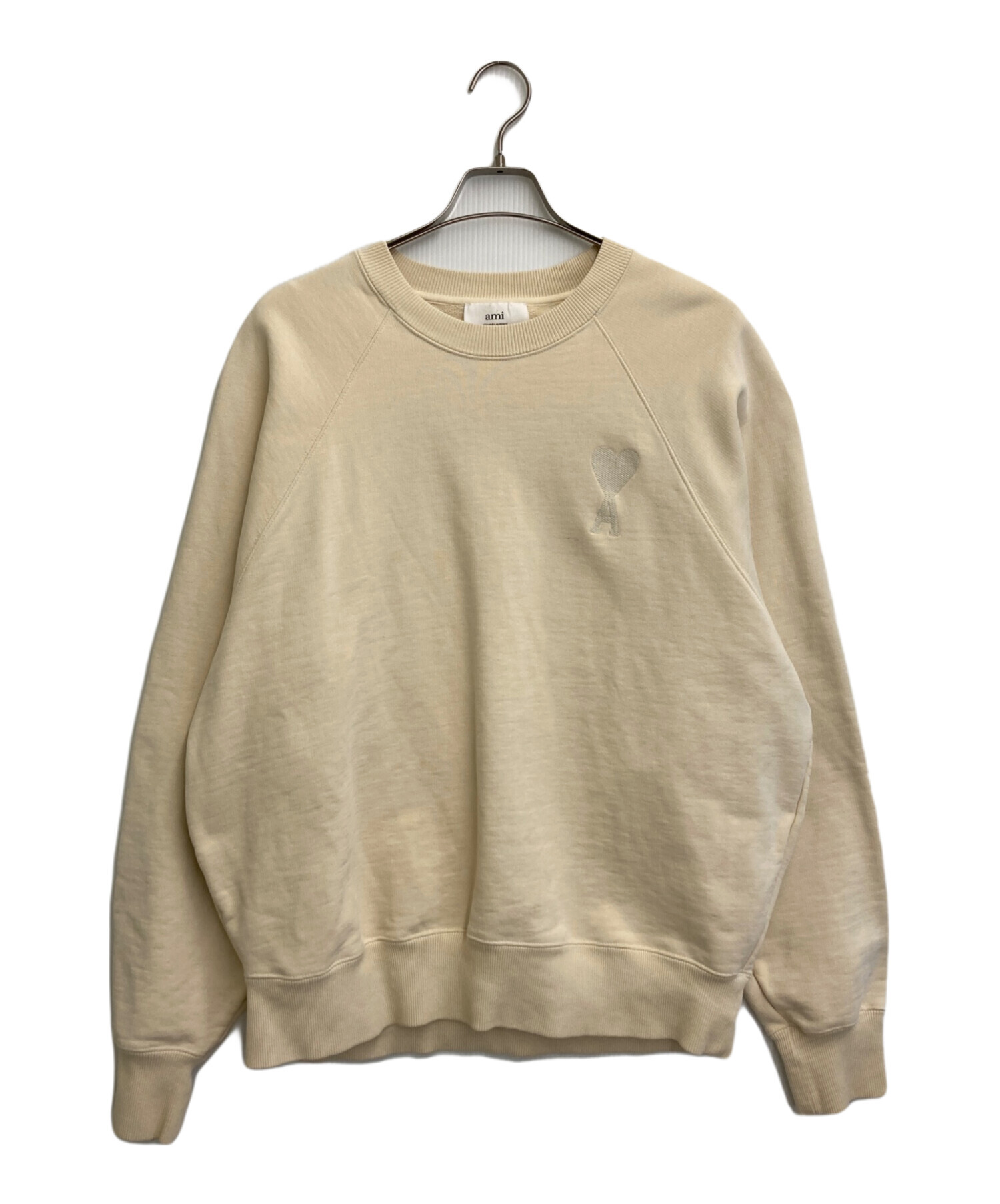 AMI Alexandre Mattiussi スウェット ベージュ 中古・古着通販】AMI Alexandre Mattiussi (アミアレクサンドルマ