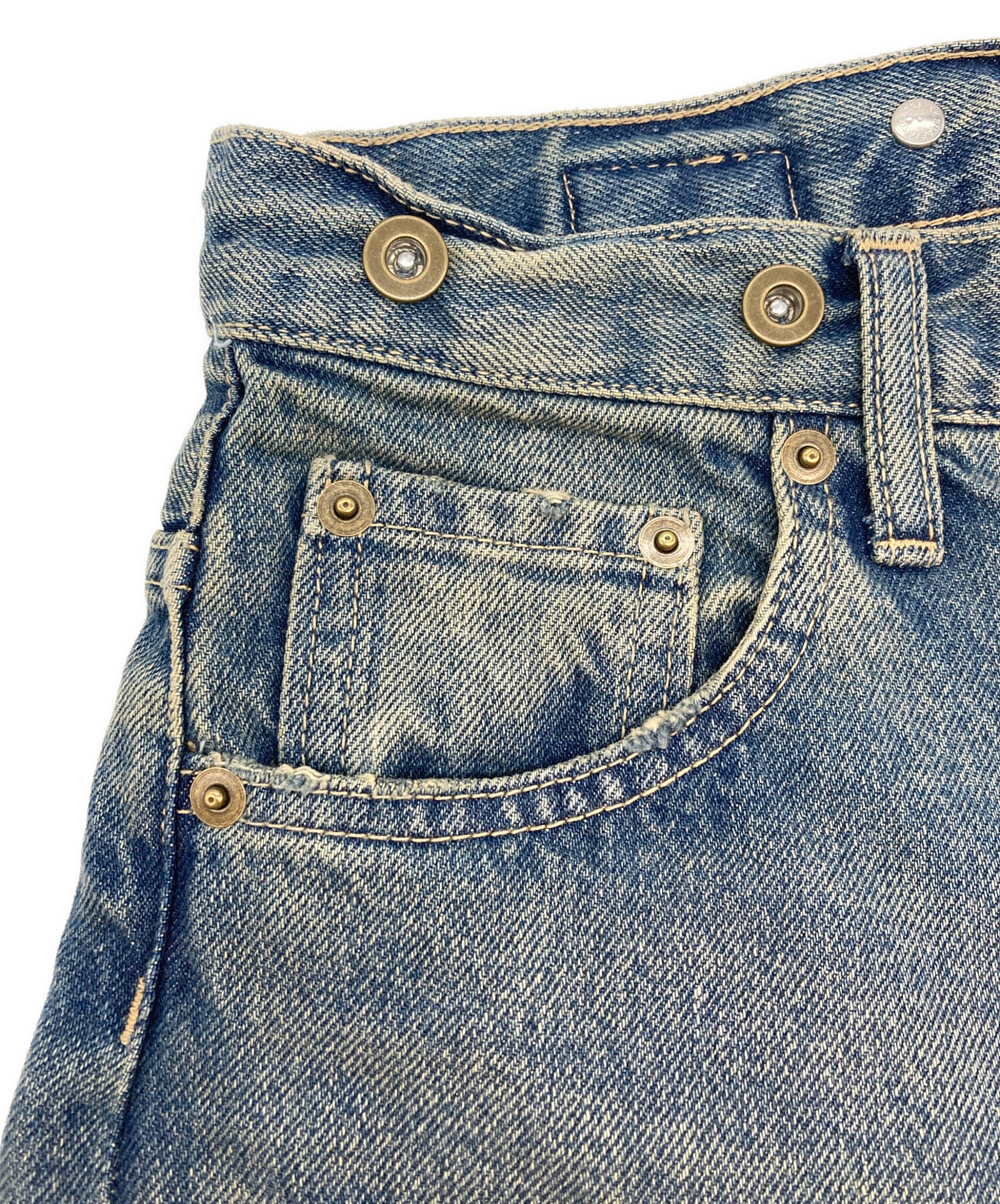 中古・古着通販】BRILL (ブリル) 13.2 oz 5ポケットデニムダメージ