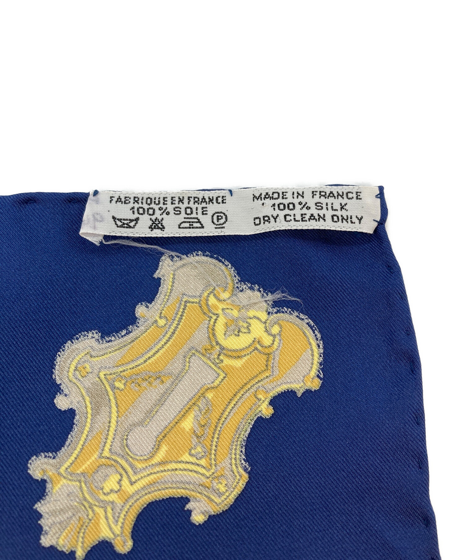 中古・古着通販】HERMES (エルメス) カレ90 シルクスカーフ ホワイト