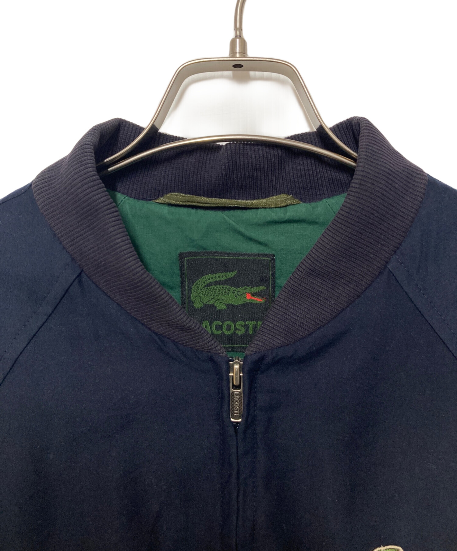 中古・古着通販】LACOSTE (ラコステ) リブブルゾン ネイビー サイズ