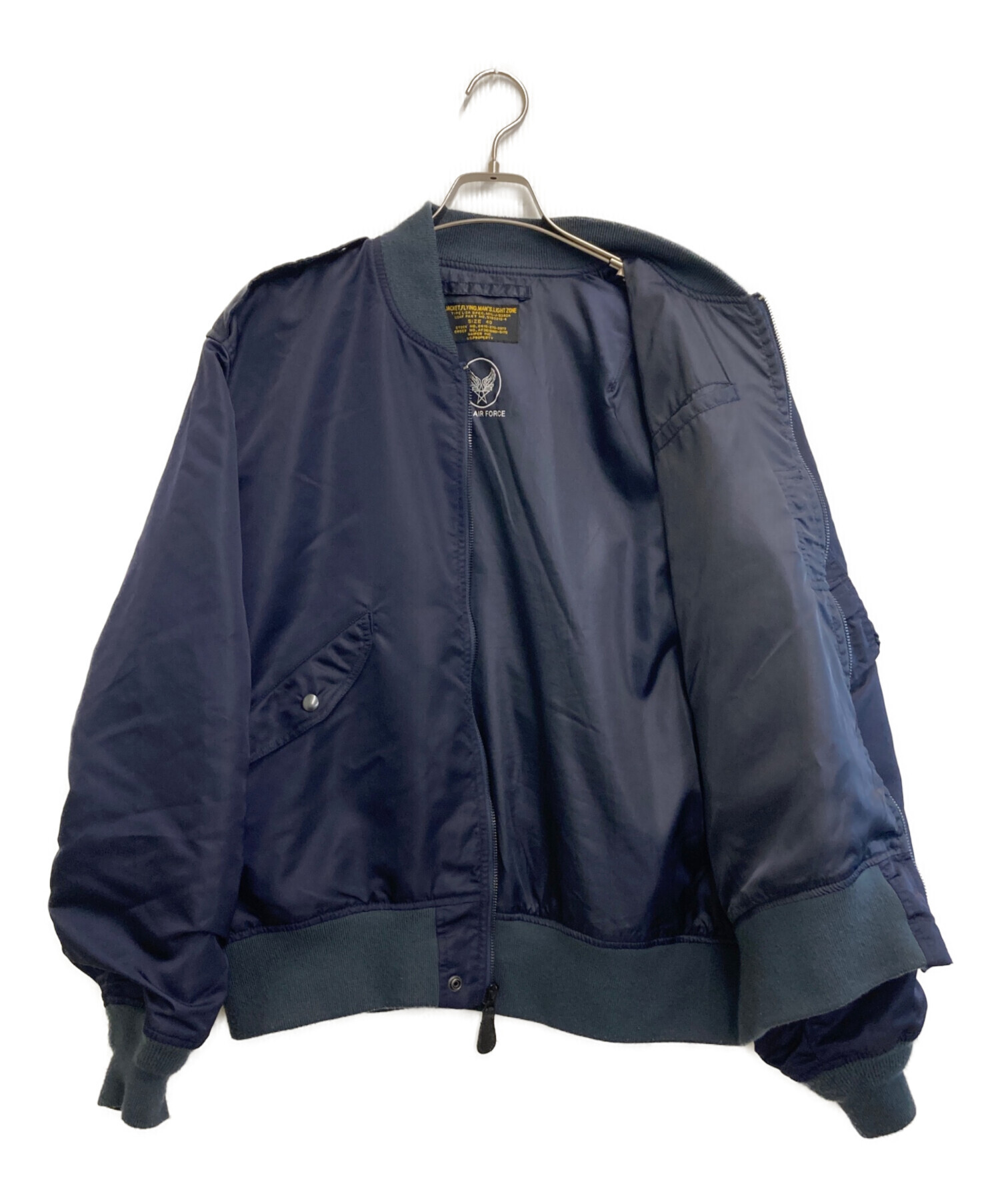 WAIPER L-2A フライトジャケット ネイビー 中古・古着通販】waiper (ワイパー) L-2A フライトジャケット ネイビー