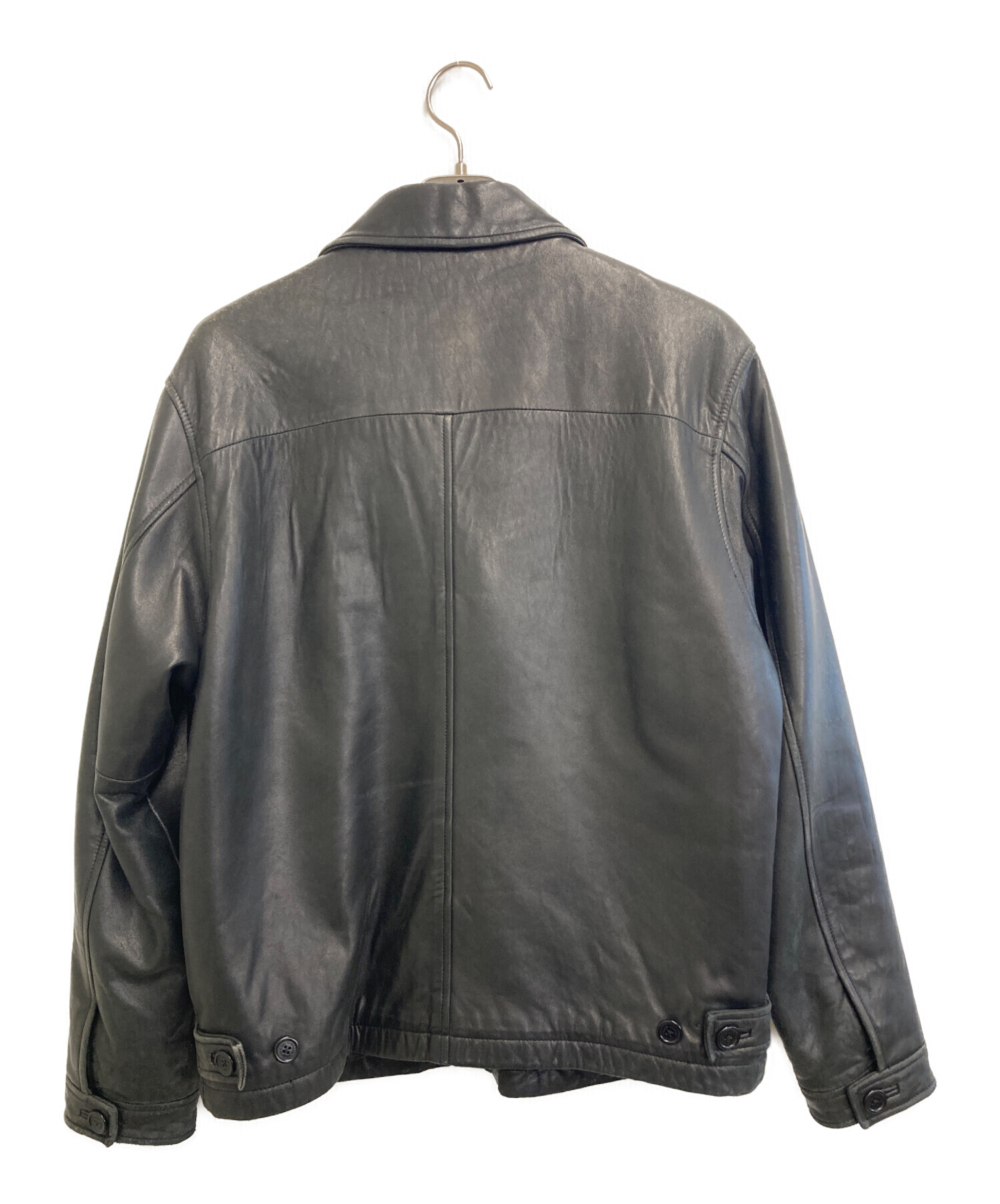 中古・古着通販】COACH (コーチ) シングルレザージャケット ブラック