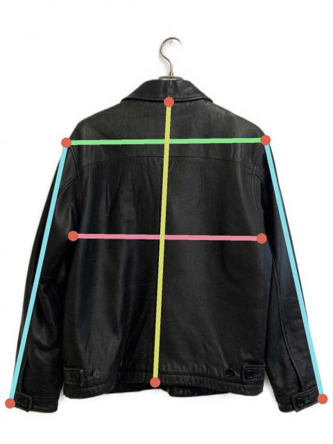 中古・古着通販】COACH (コーチ) シングルレザージャケット ブラック