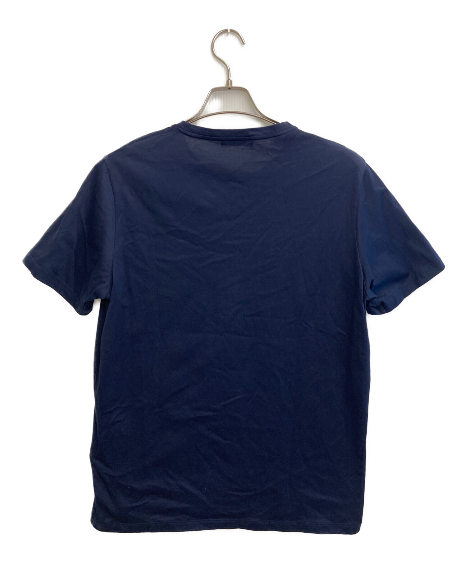 中古・古着通販】PRADA (プラダ) ロゴテープポケットTシャツ ネイビー