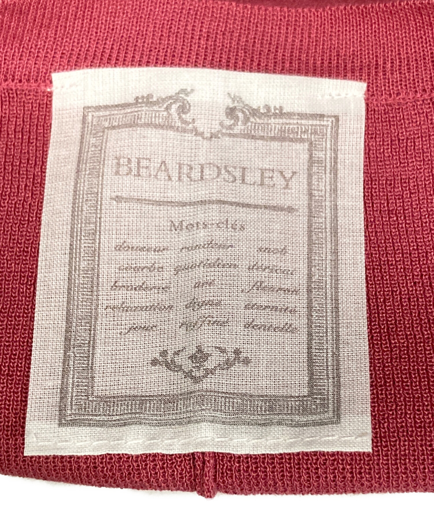中古・古着通販】BEARDSLEY (ビアズリー) サラットプルオーバー ピンク