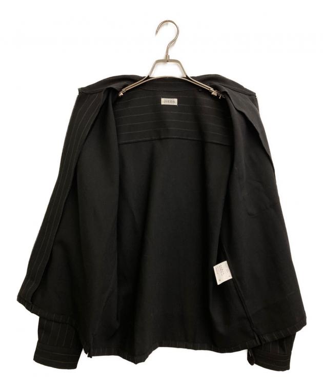 JieDa(ジエダ) /TWEED ZIP SHIRT (BLACK) 中古・古着通販】Jieda (ジエダ) WOOL STRIPE ZIP SHIRT ブラック
