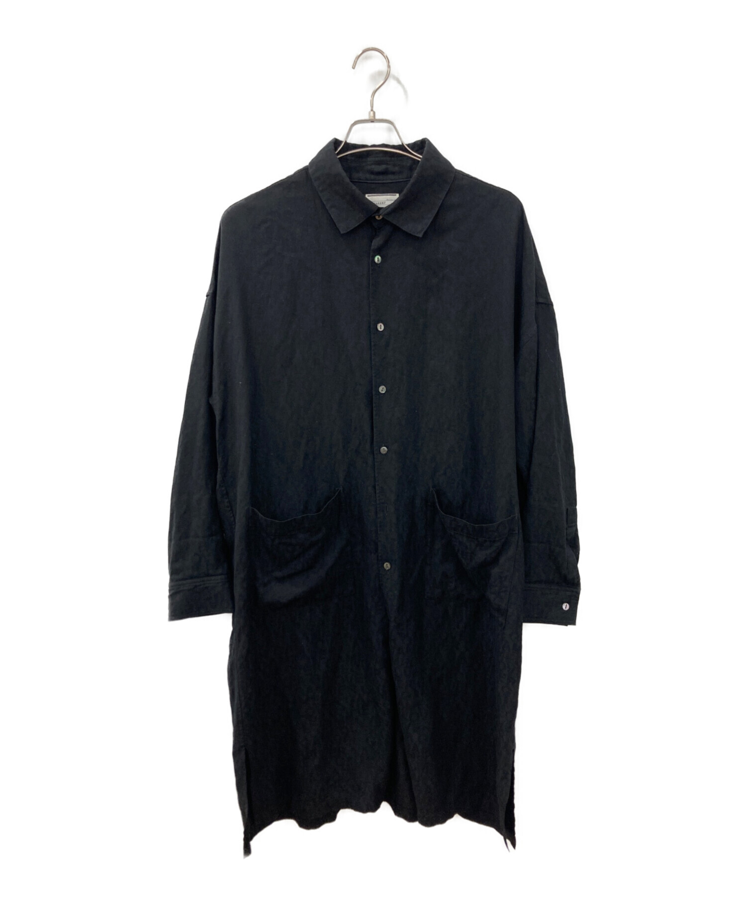 SHAREEFシャリーフ BENCH COAT GAMEOVER ブラック 中古・古着通販】SHAREEF (シャリーフ) GAME OVER LOGO COAT SHIRTS