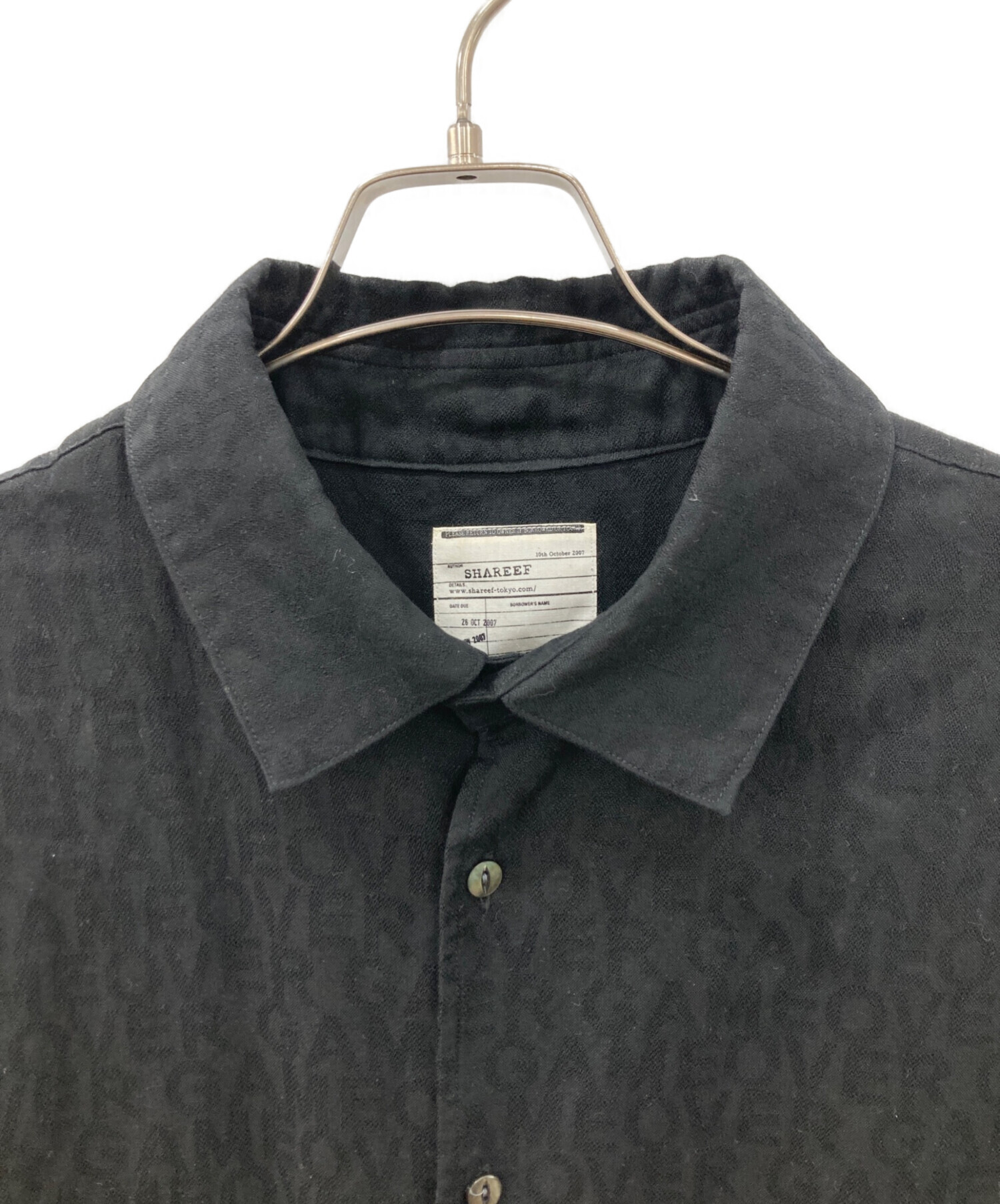 SHAREEFシャリーフ BENCH COAT GAMEOVER 中古・古着通販】SHAREEF (シャリーフ) GAME OVER LOGO COAT SHIRTS