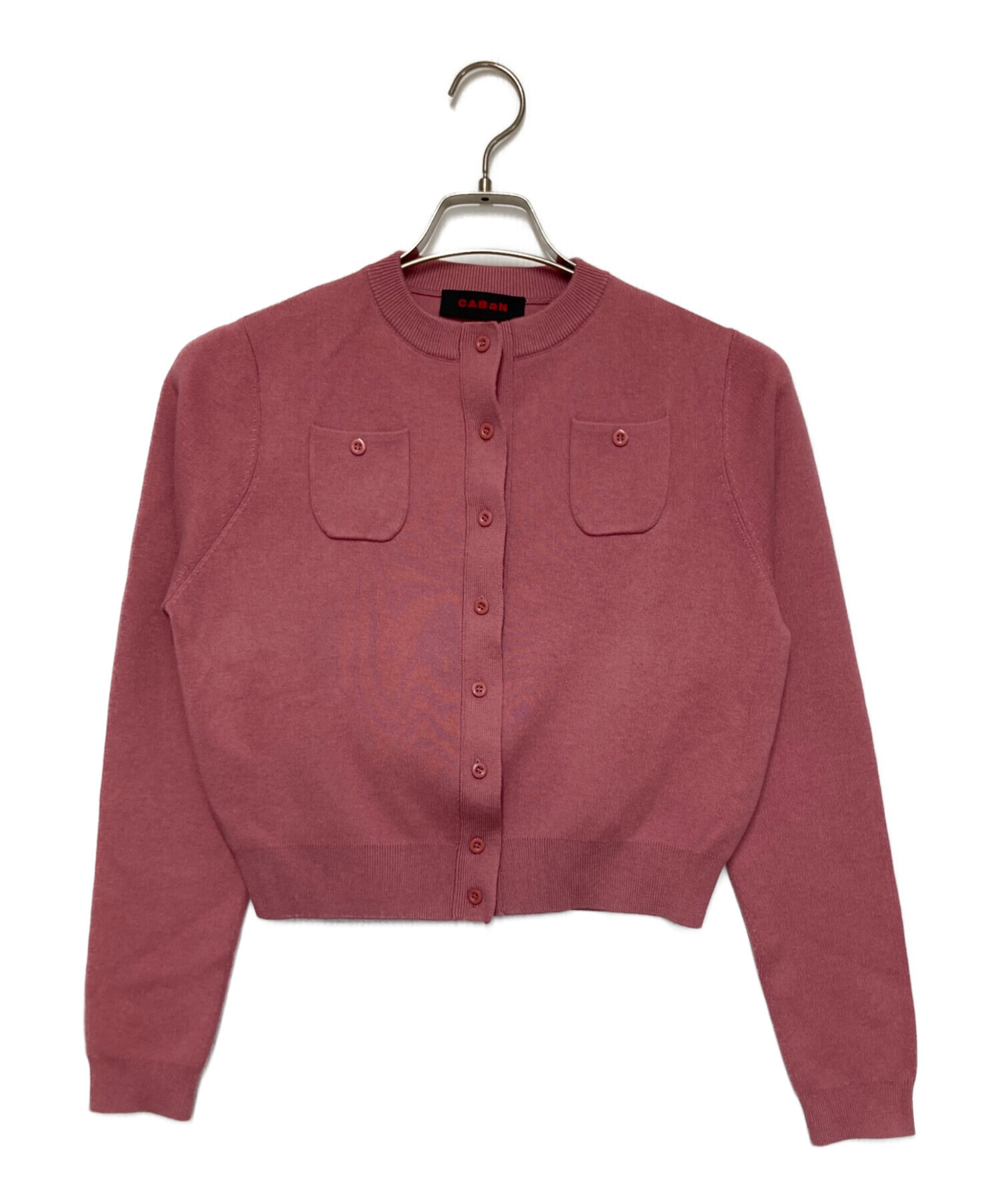 未使用品 キャバン CABaN コットン シルク カシミヤ カーディガン ピンク 中古・古着通販】CABaN (キャバン) コットンカシミヤクルーネック