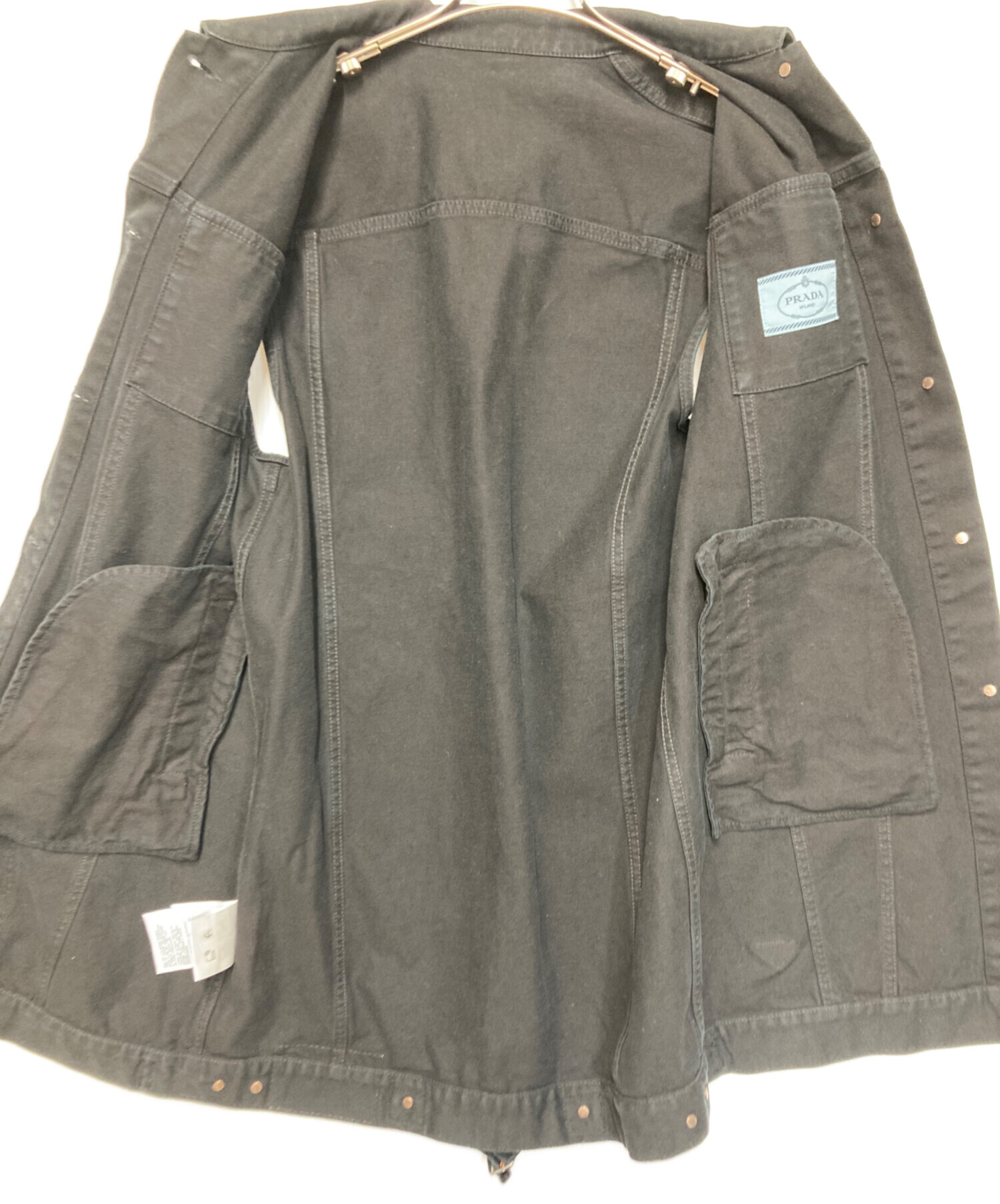 中古・古着通販】PRADA (プラダ) トライアングルロゴ デニムロング