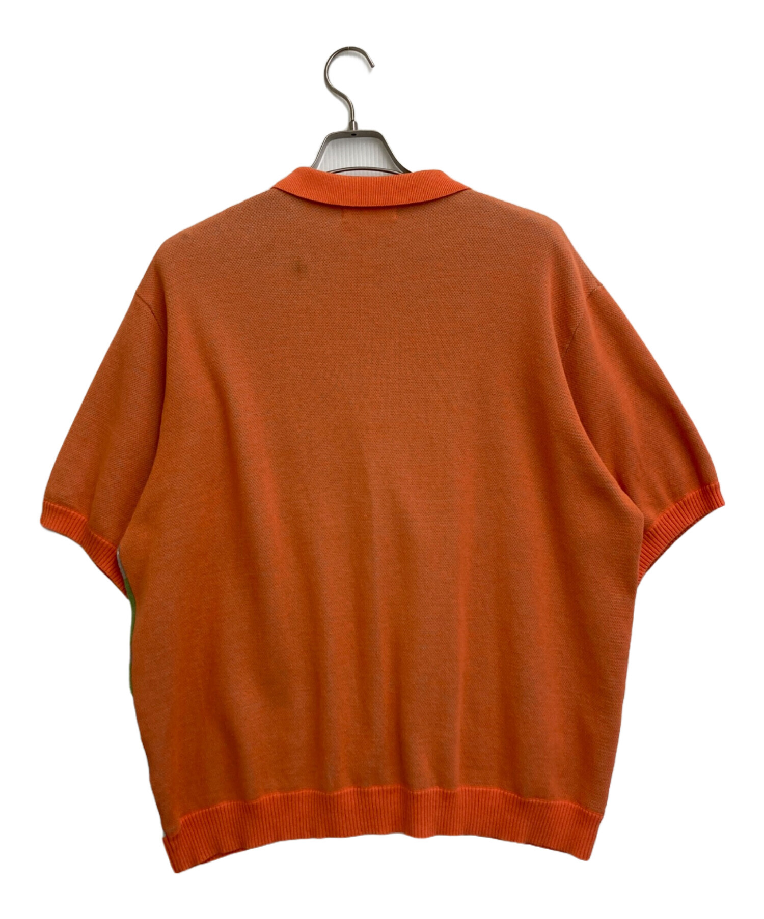 トップス ttt msw 中古・古着通販】TTT MSW (ティー) Zip Shirt ニット オレンジ×ブルー
