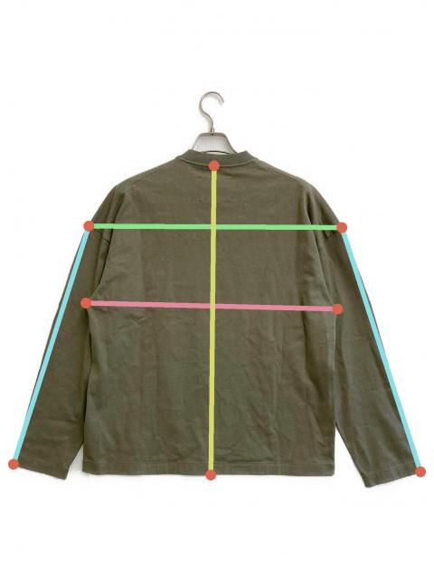 中古・古着通販】JIL SANDER (ジルサンダー) Logo L/S T-Shirt カーキ