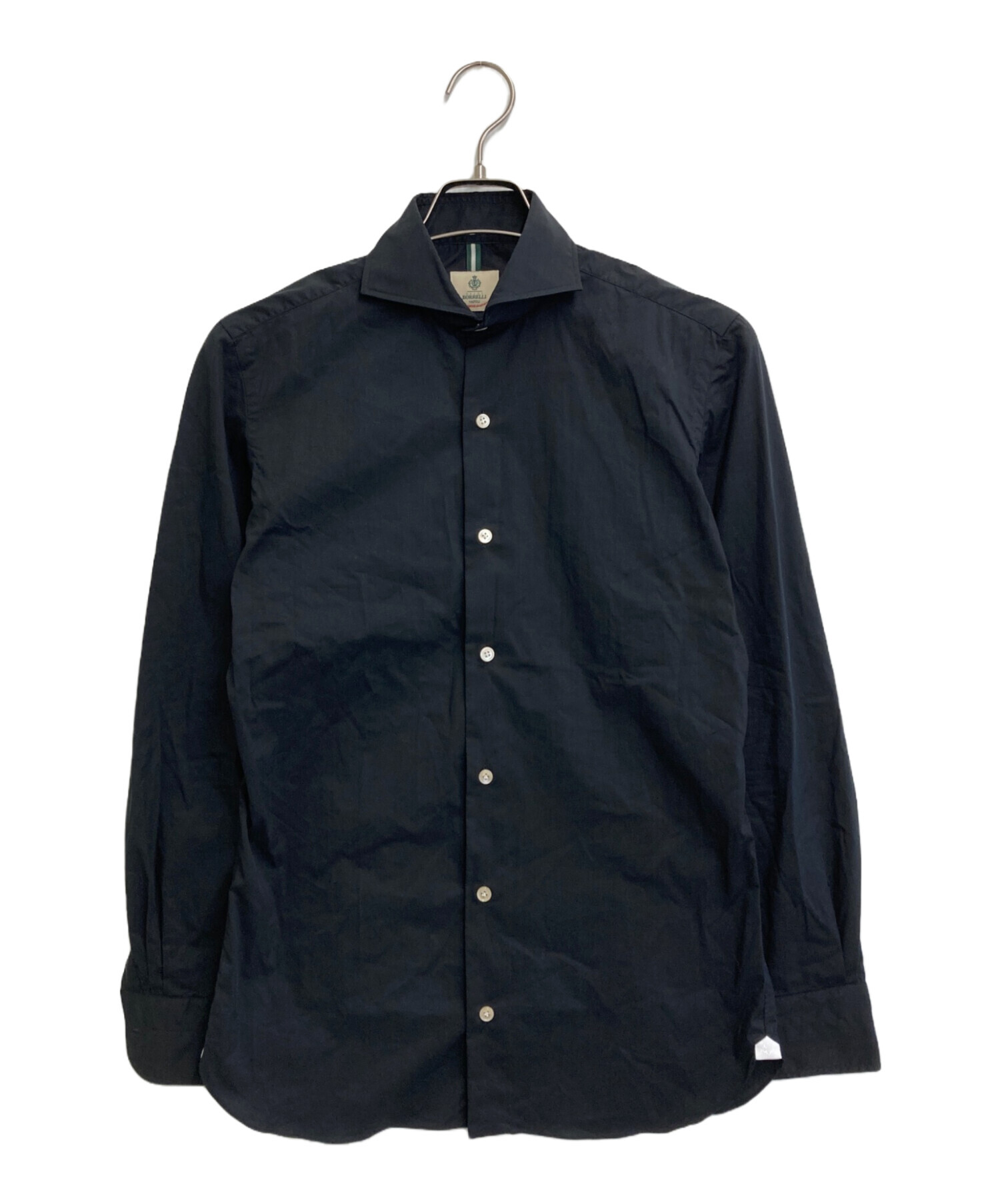 美品LUIGI BORRELLI NAPOLI ホリゾンタルカラー シャツ 42 中古・古着通販】LUIGI BORRELLI (ルイジボレッリ) ホリゾンタルカラー