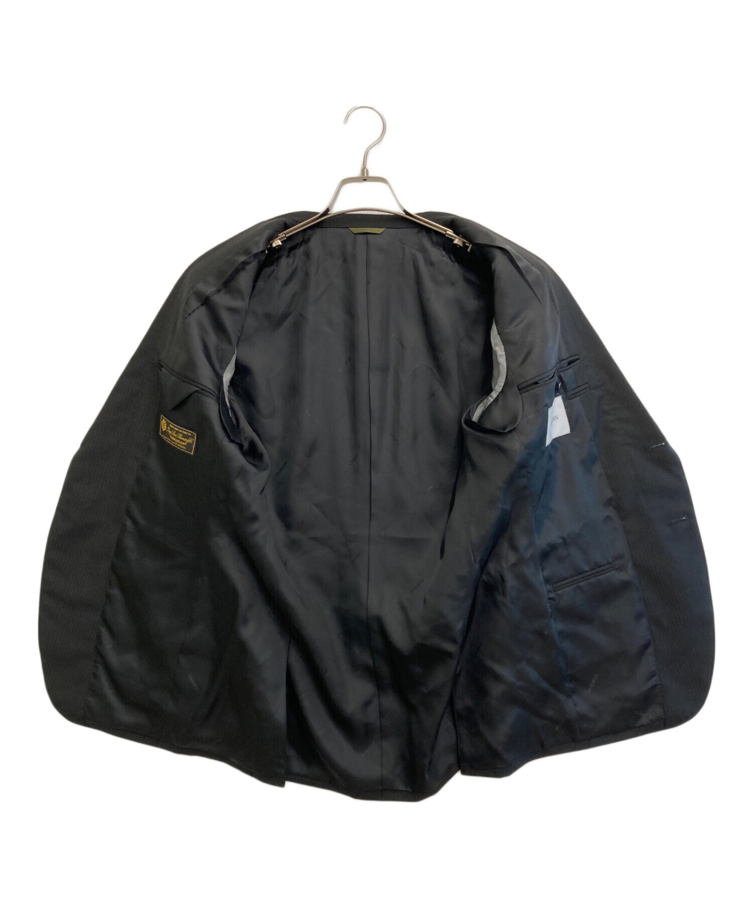 希少XL相当 ロロピアーナ シャドーストライプ セットアップ ブラック系 光沢感 中古・古着通販】D'URBAN (ダーバン) LORO PIANA (ロロピアーナ