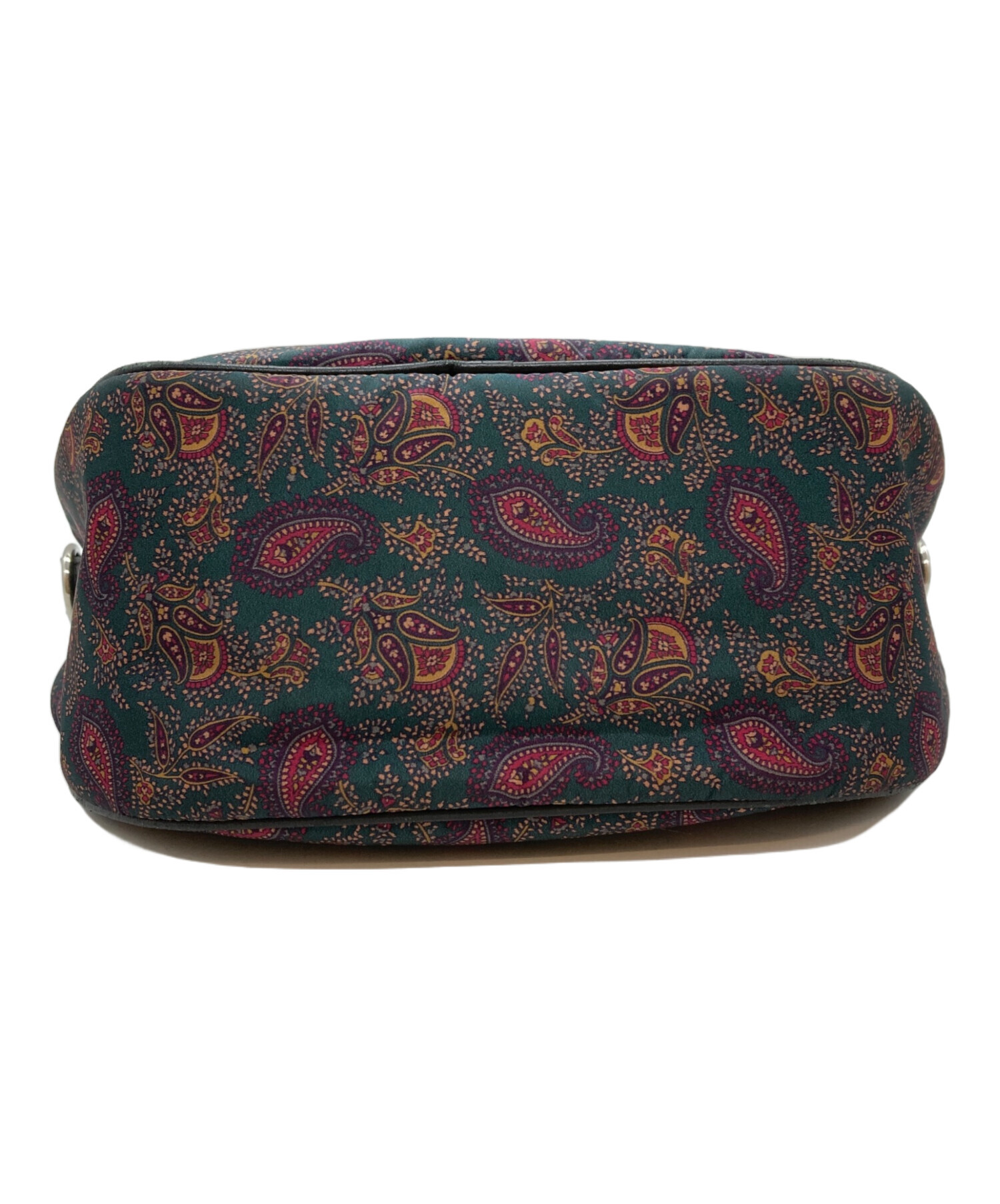 中古・古着通販】ETRO (エトロ) ショルダーバッグ グリーン×ピンク