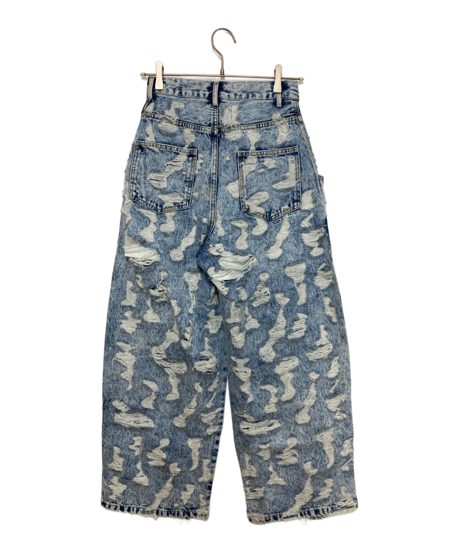 中古・古着通販】AMERI (アメリ) MEDI MAX DAMAGE DENIM ブルー サイズ
