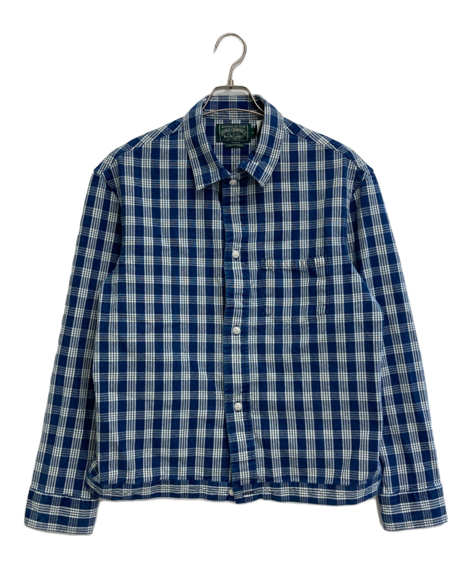 新品未使用 ポロカントリー パラカチェック オックスフォードシャツ ジャケット 中古・古着通販】POLO COUNTRY (ポロカントリー) パラカチェックシャツ