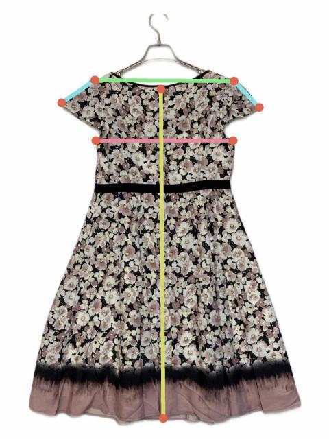 中古・古着通販】TOCCA (トッカ) LILAS 花柄ドレスワンピース ピンク