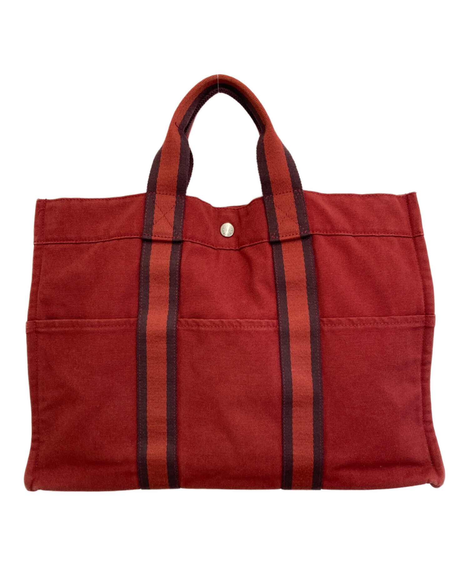 中古・古着通販】HERMES (エルメス) フールトゥMM トートバック レッド