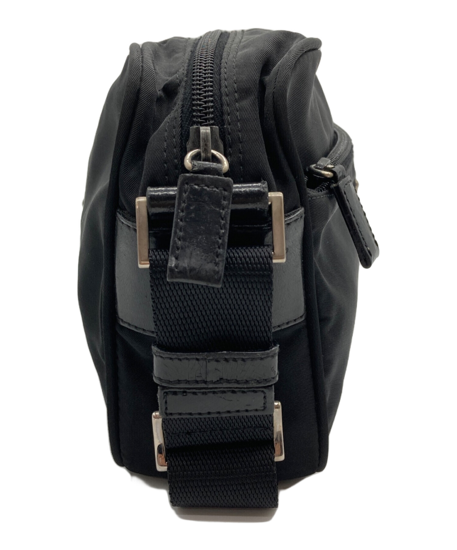 中古・古着通販】PRADA (プラダ) 三角ロゴ ナイロンショルダーバッグ