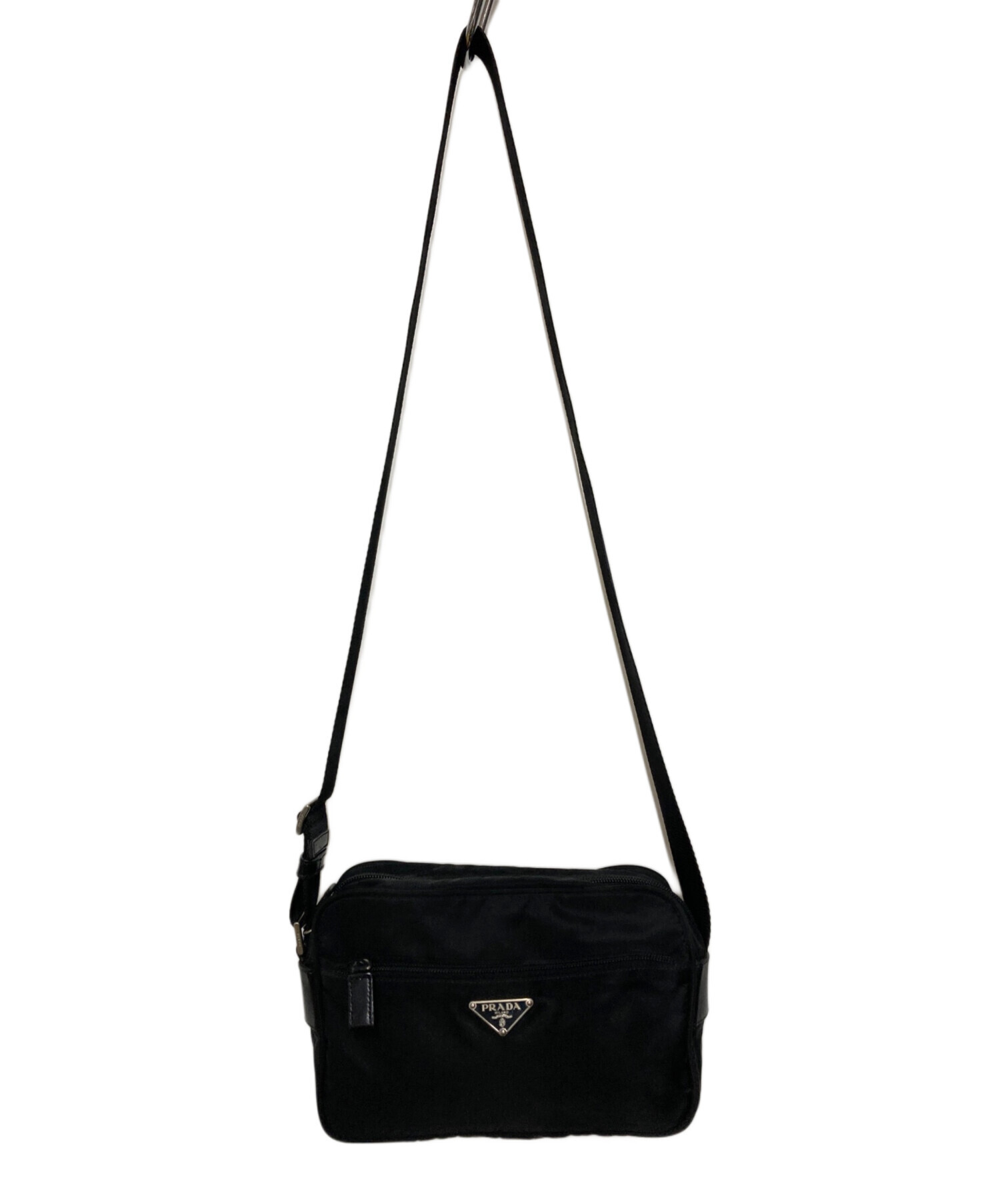 中古・古着通販】PRADA (プラダ) 三角ロゴ ナイロンショルダーバッグ