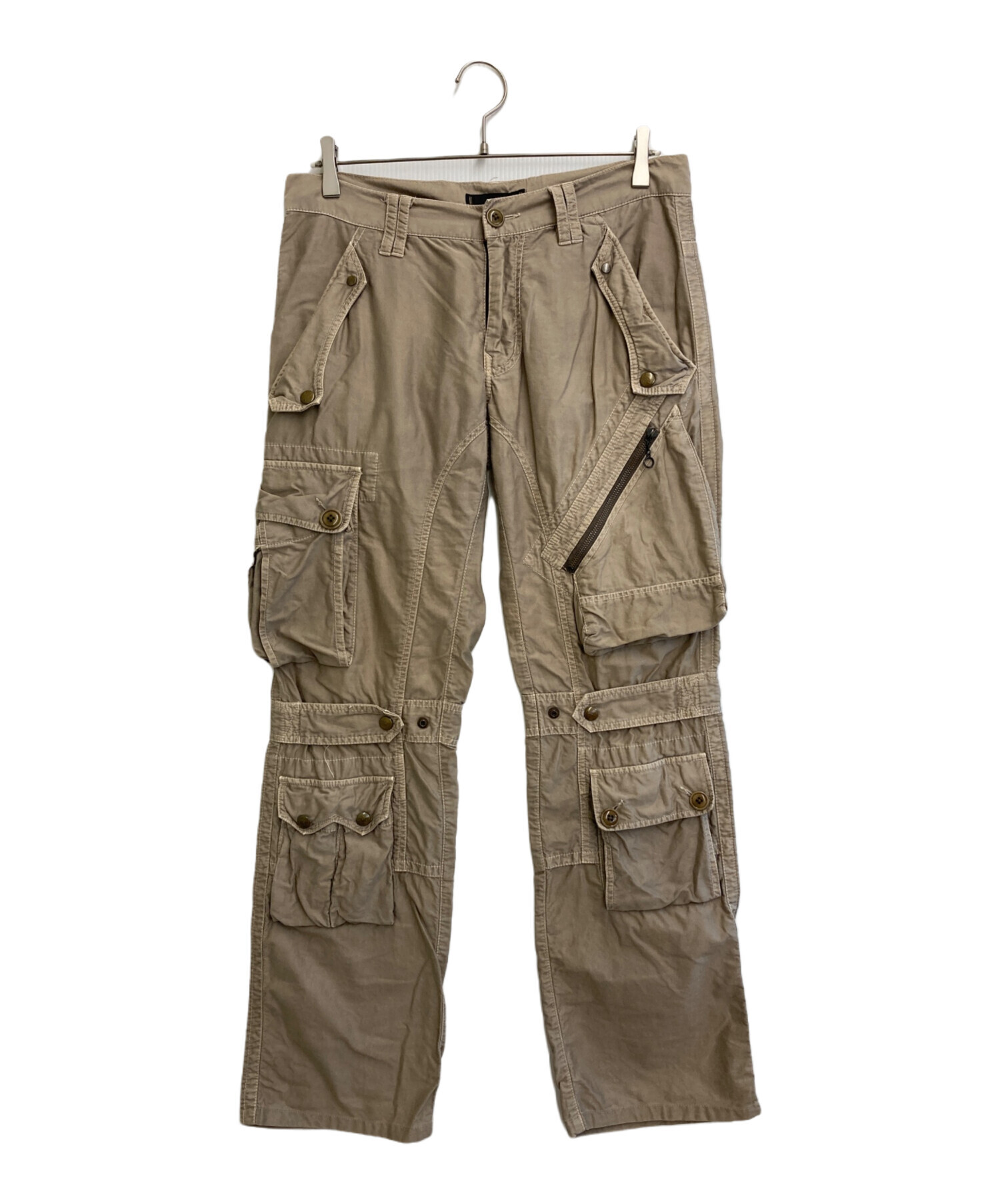 halb バルプ カーゴパンツ 中古・古着通販】HALB (ハルプ) ギミックカーゴパンツ ベージュ サイズ
