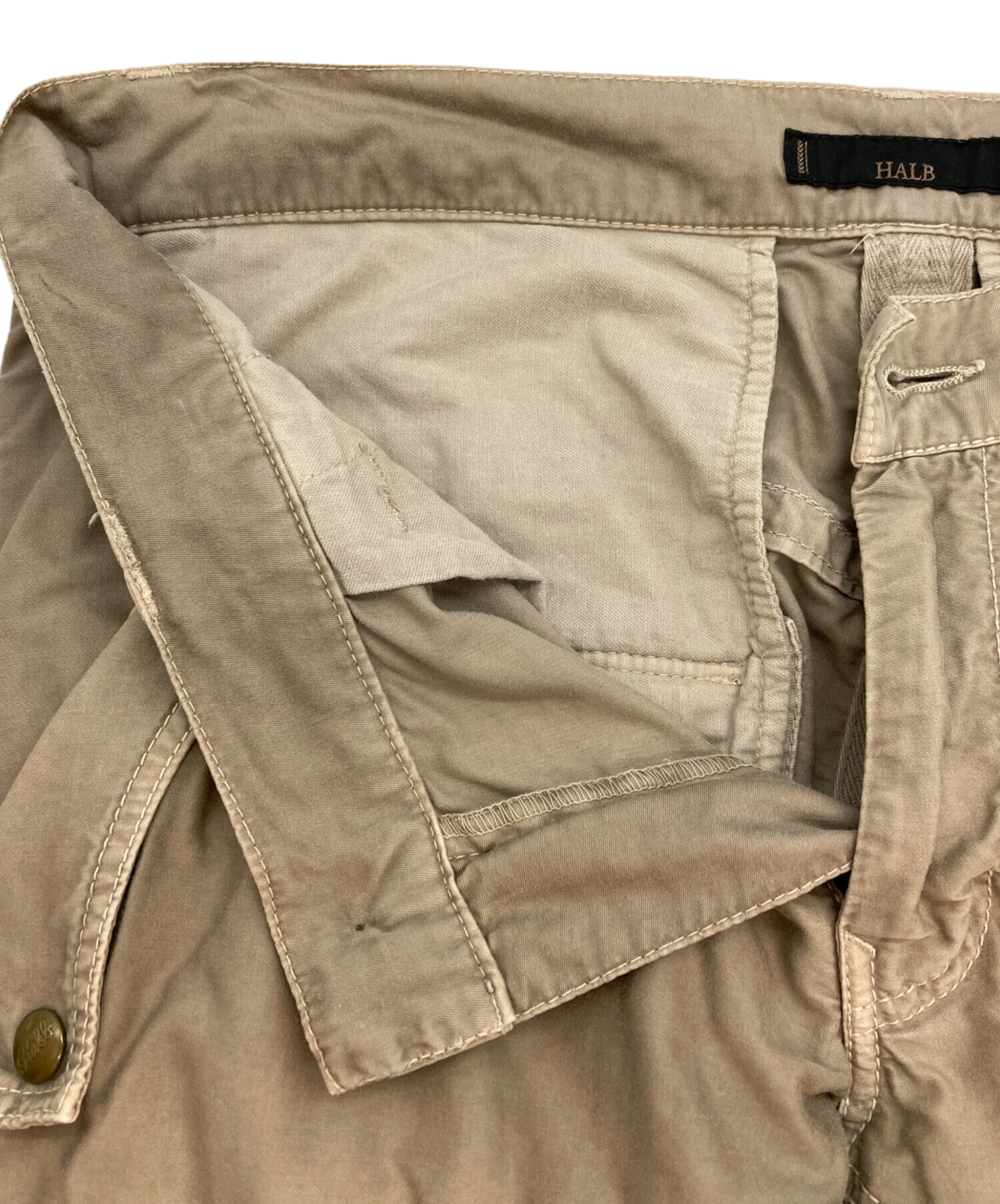 halb バルプ カーゴパンツ 中古・古着通販】HALB (ハルプ) ギミックカーゴパンツ ベージュ サイズ