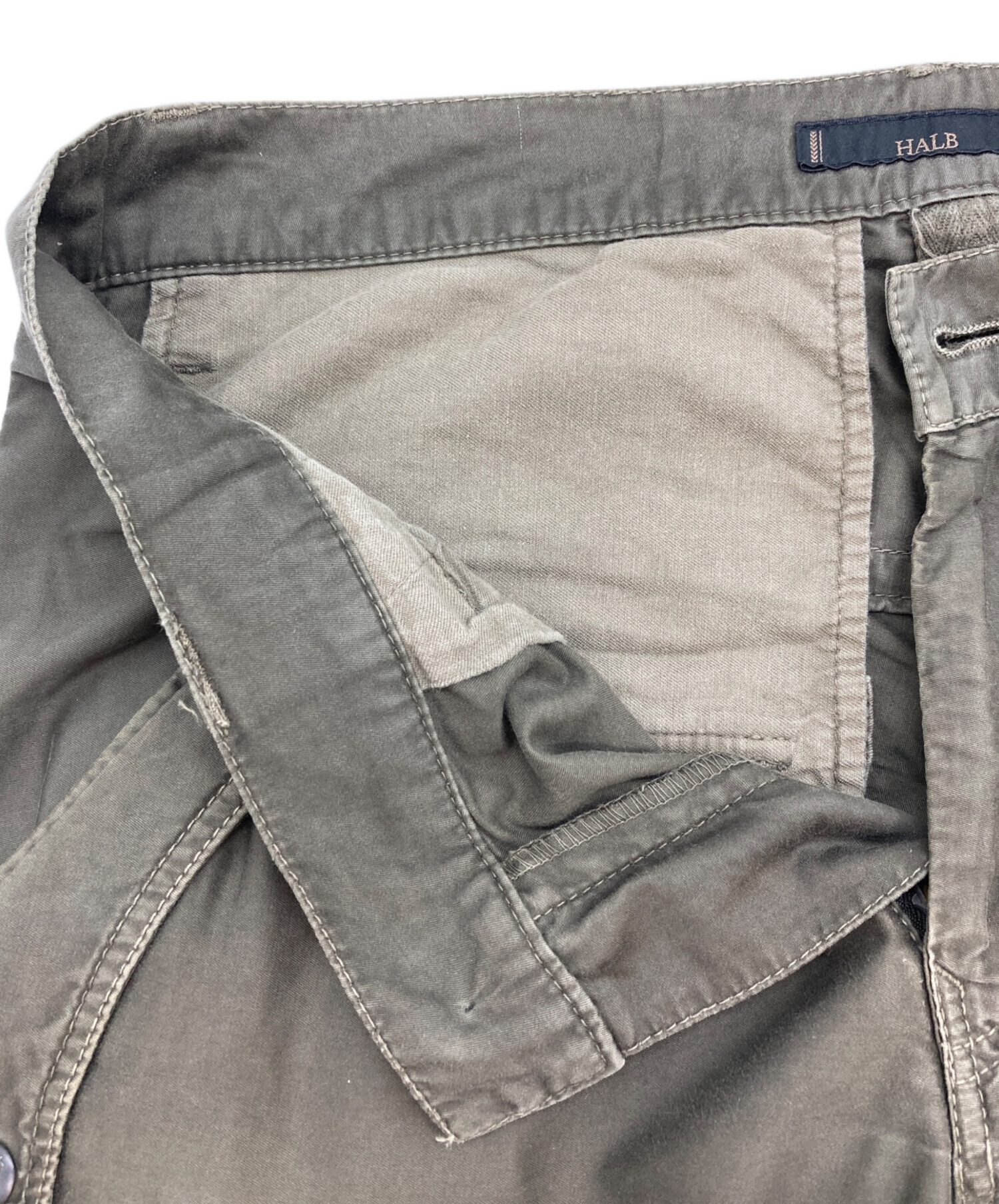 HALBカーゴパンツ 中古・古着通販】HALB (ハルプ) ギミックカーゴパンツ カーキ サイズ:M