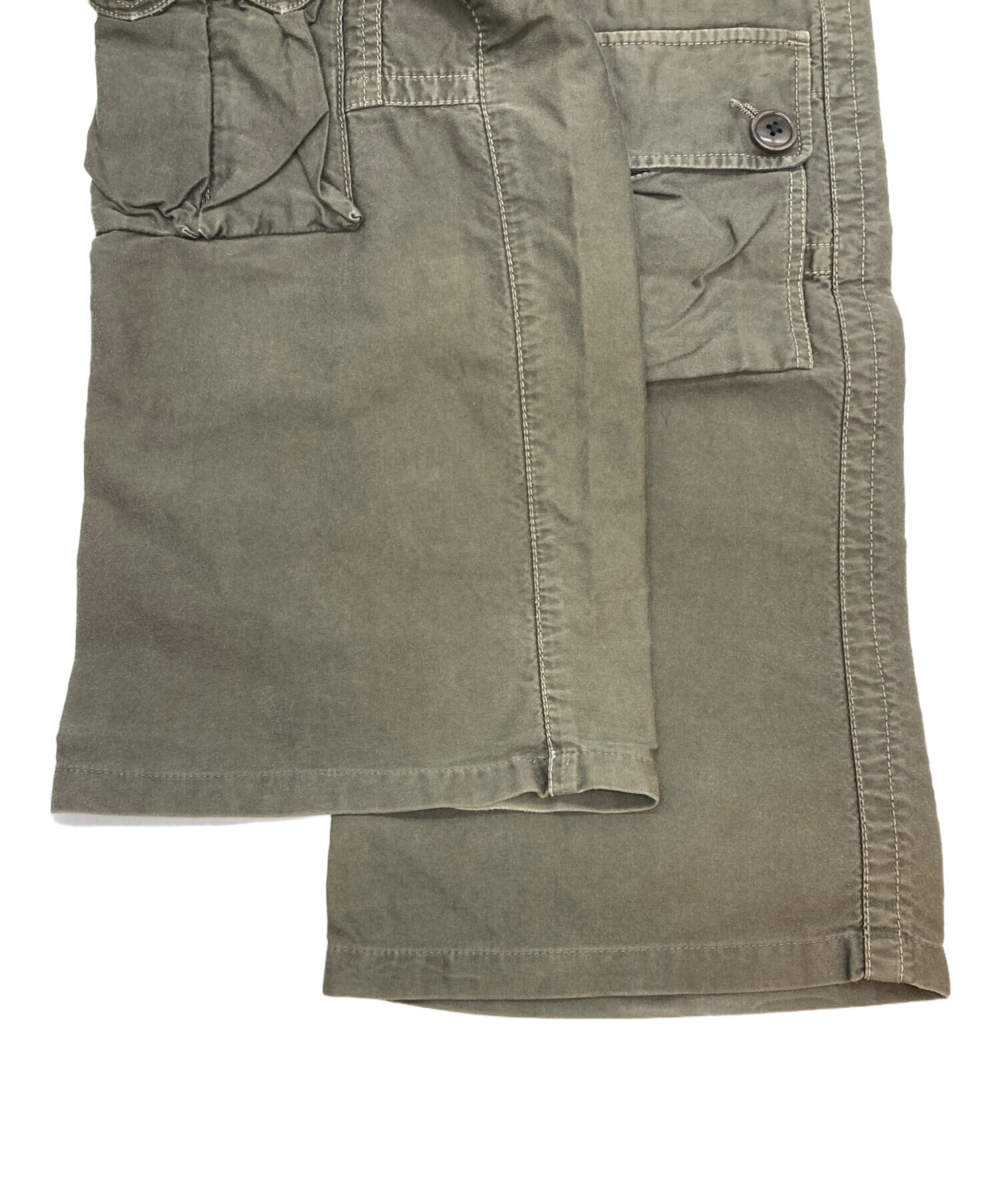 HALBカーゴパンツ 中古・古着通販】HALB (ハルプ) ギミックカーゴパンツ カーキ サイズ:M