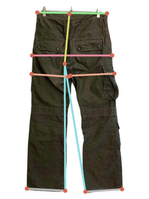 中古・古着通販】HALB (ハルプ) ギミックカーゴパンツ カーキ サイズ:M