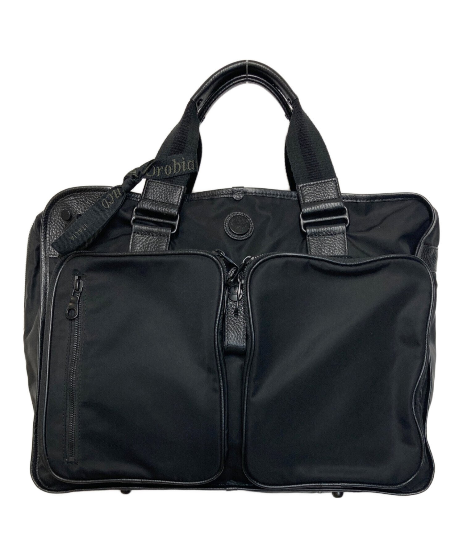 美品】Orobianco オロビアンコ 2WAY ブリーフケース 中古・古着通販】Orobianco (オロビアンコ) ナイロン×レザー3WAY