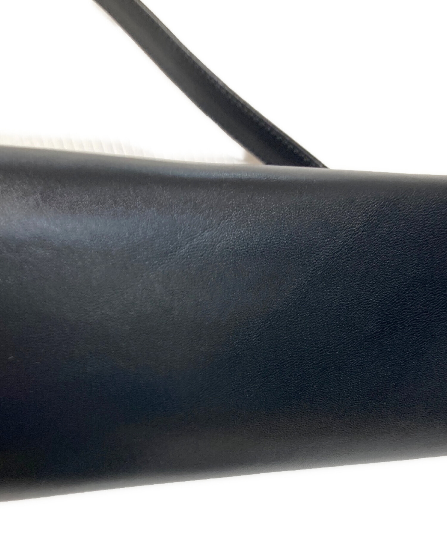 中古・古着通販】HIROFU (ヒロフ) Hロゴ レザードラムハンドバッグ 