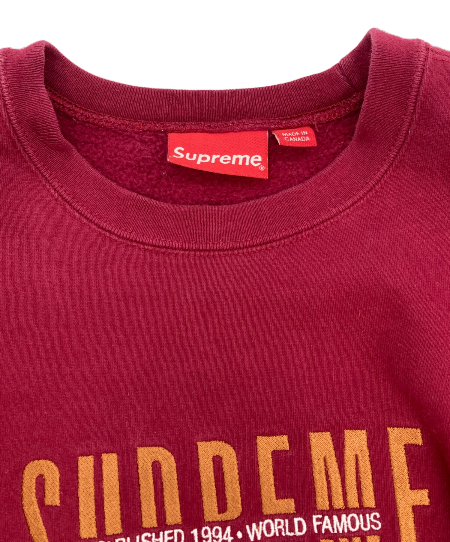 中古・古着通販】Supreme (シュプリーム) 18AW World Famous Crewneck