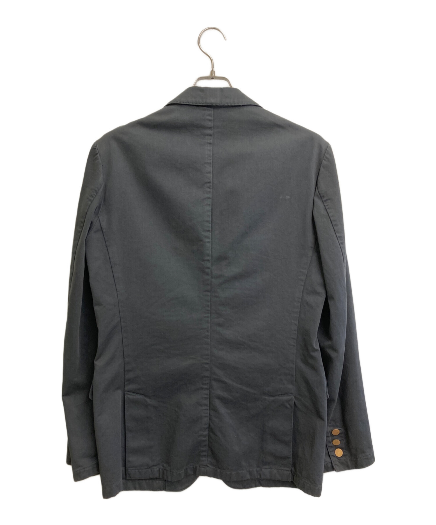 中古・古着通販】PRADA (プラダ) 金釦2Bコットンジャケット グレー