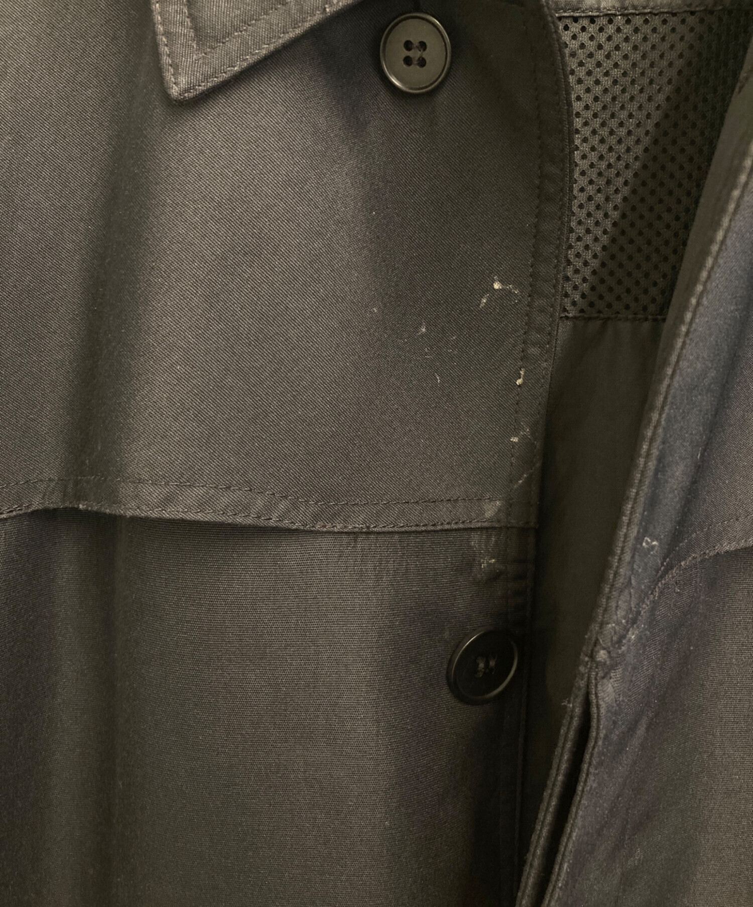 中古・古着通販】A.P.C. (アーペーセー) ステンカラーコート ブラック