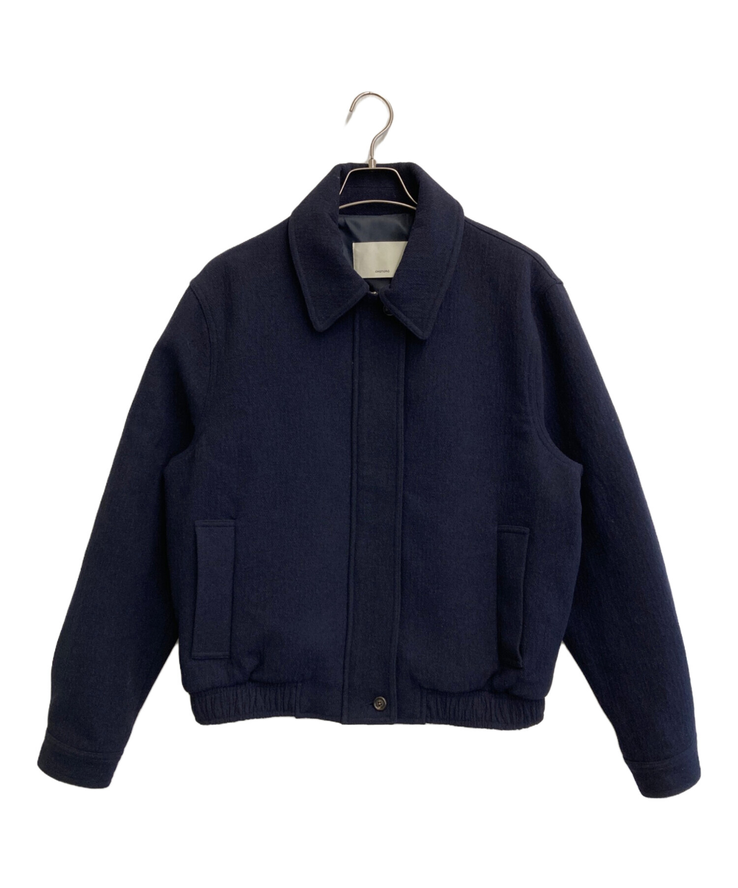 中古・古着通販】OHOTORO (オオトロ) mannish wool blouson ネイビー