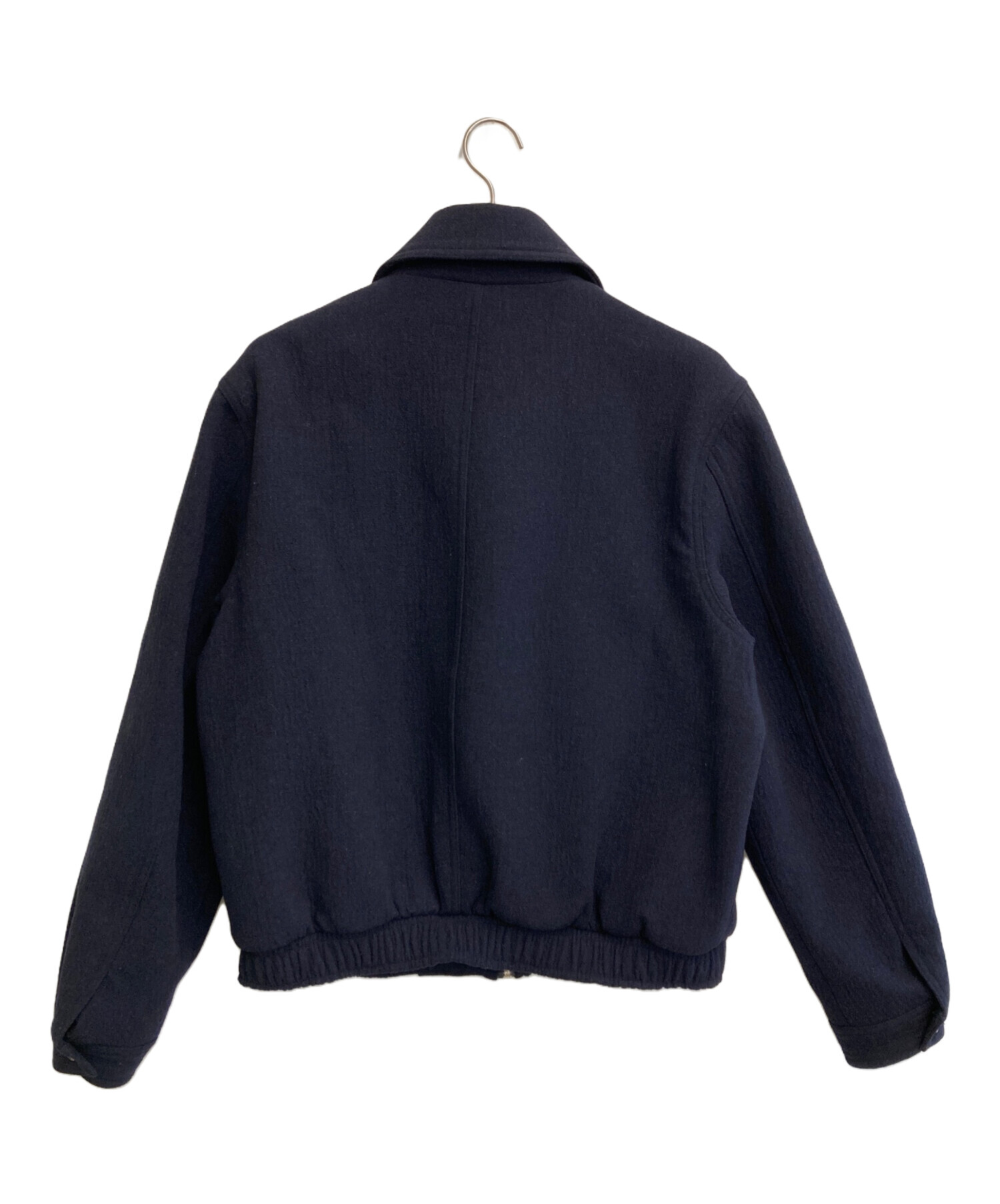 中古・古着通販】OHOTORO (オオトロ) mannish wool blouson ネイビー