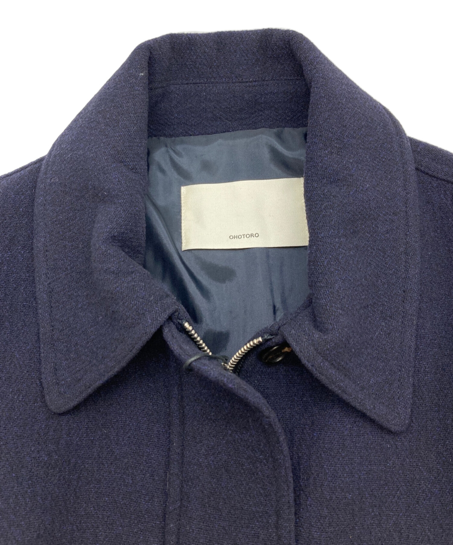 中古・古着通販】OHOTORO (オオトロ) mannish wool blouson ネイビー