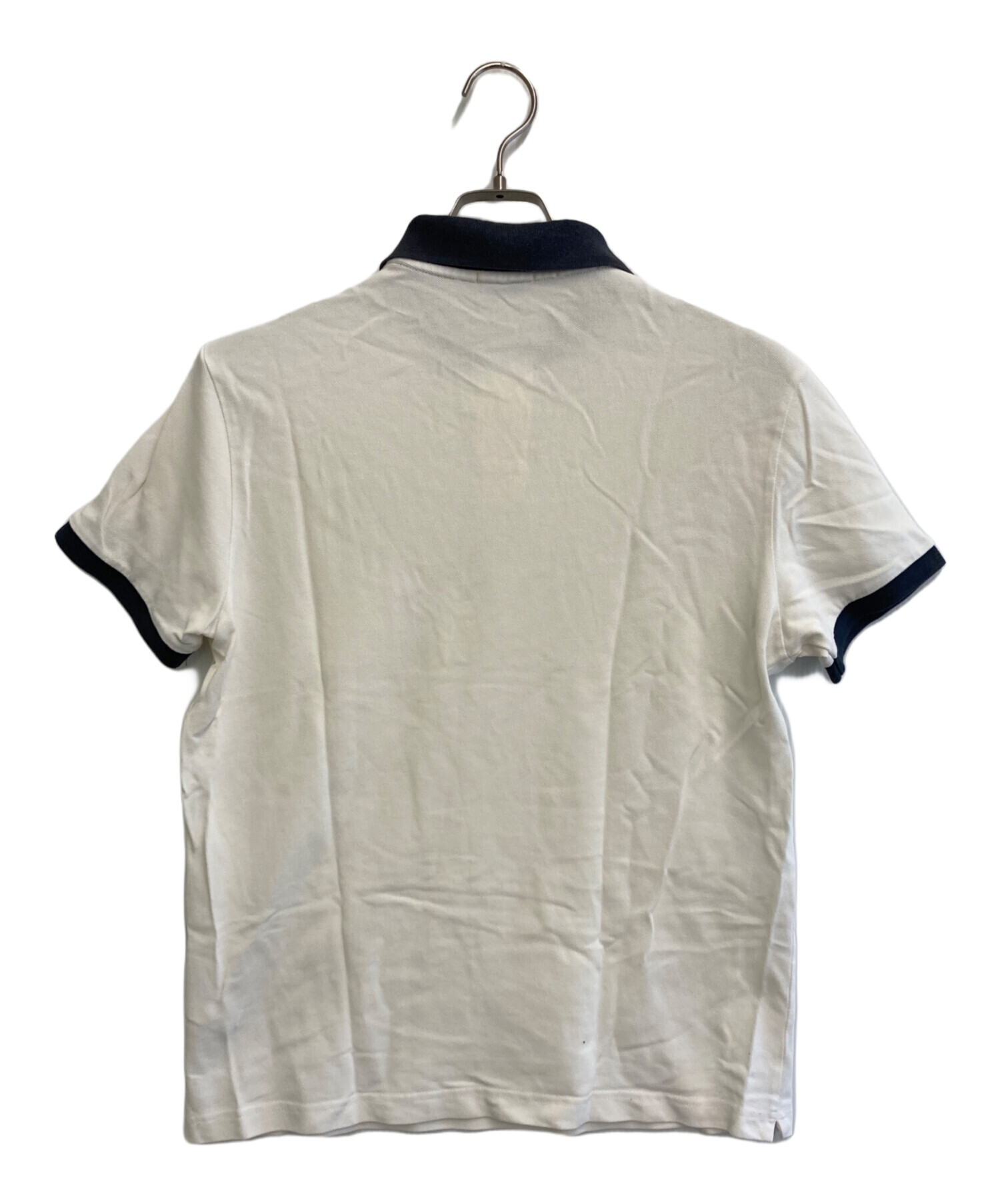 中古・古着通販】MONCLER (モンクレール) ポロシャツ ホワイト サイズ