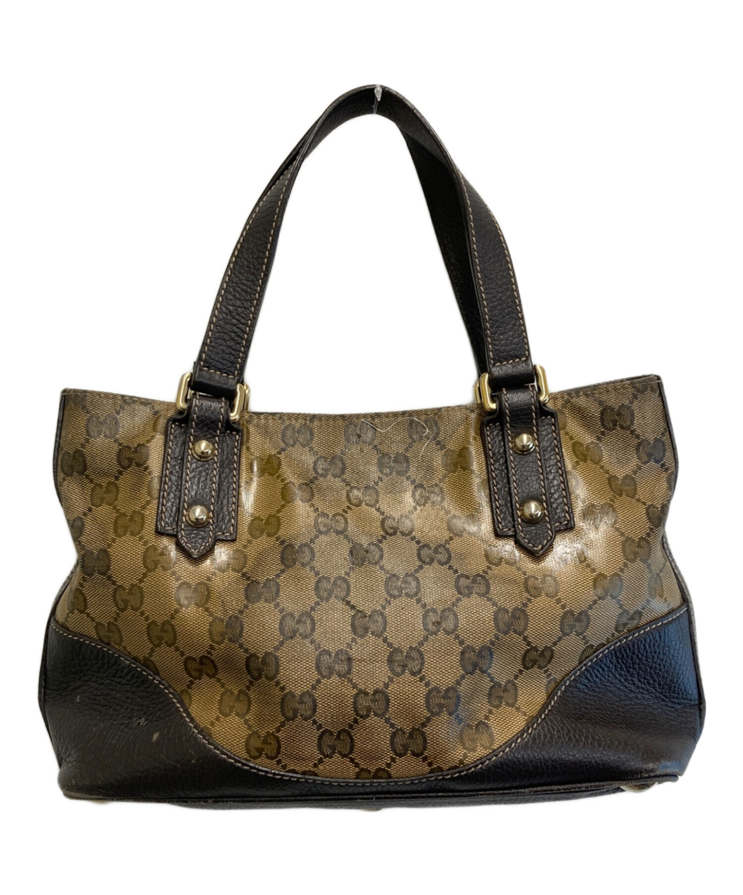 c*t様 GUCCI ハンドバッグ 中古・古着通販】GUCCI (グッチ) ハンドバッグ ベージュ・ダーク